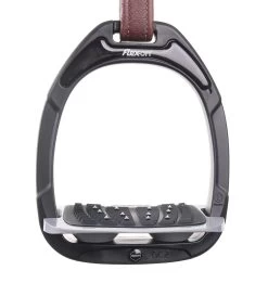 Flex-on Green Composite Stirrups Black-light Grey Ultra Grip