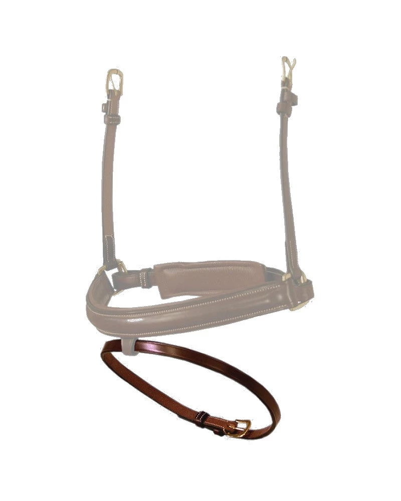 Dyon D Collection Flat Flash Noseband Strap Wide Brown 1 Dyon D Collection Flat Flash Noseband Strap Wide Brown