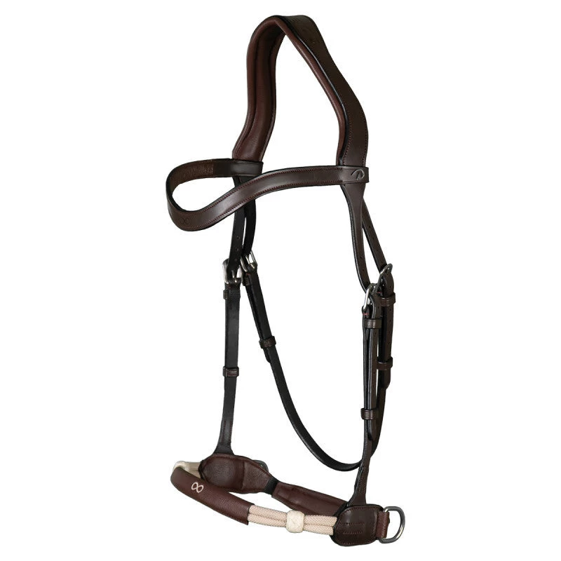 Dyon La Cense Collection Bitless Bridle Brown 2 Dyon La Cense Collection Bitless Bridle Brown - Image 2