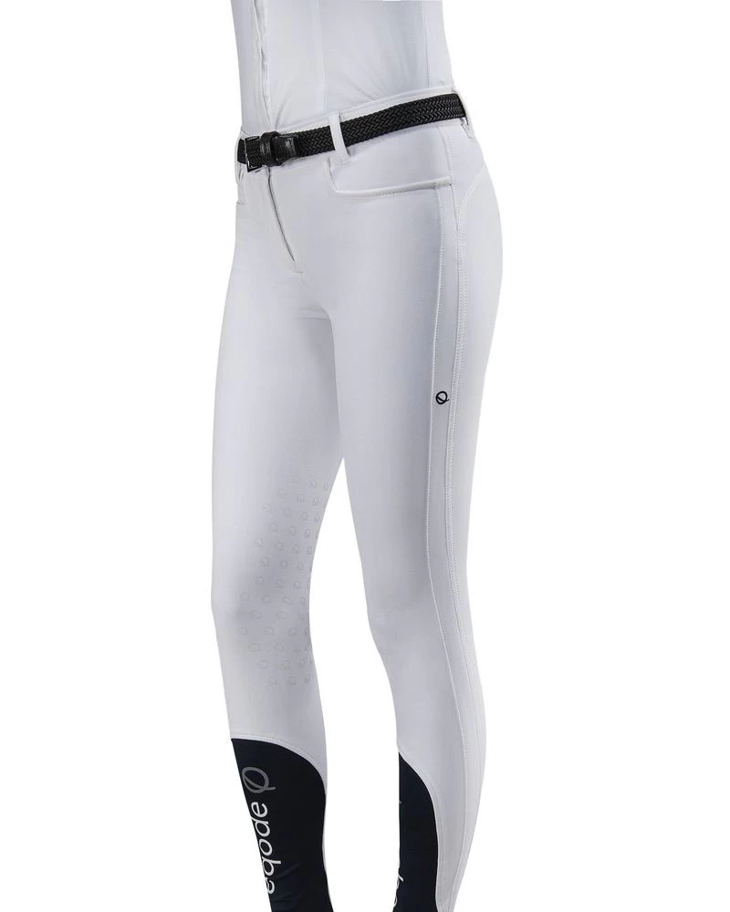 Eqode Breeches Ladies Knee-grip Delma White 1 Eqode Breeches Ladies Knee-grip Delma White