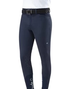 Eqode Riding Breeches Men Knee-grip Davis Navy