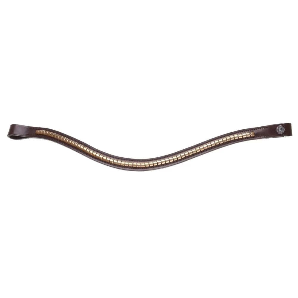 LJ Leathers Clincher Wave Browband Brown 1 LJ Leathers Clincher Wave Browband Brown