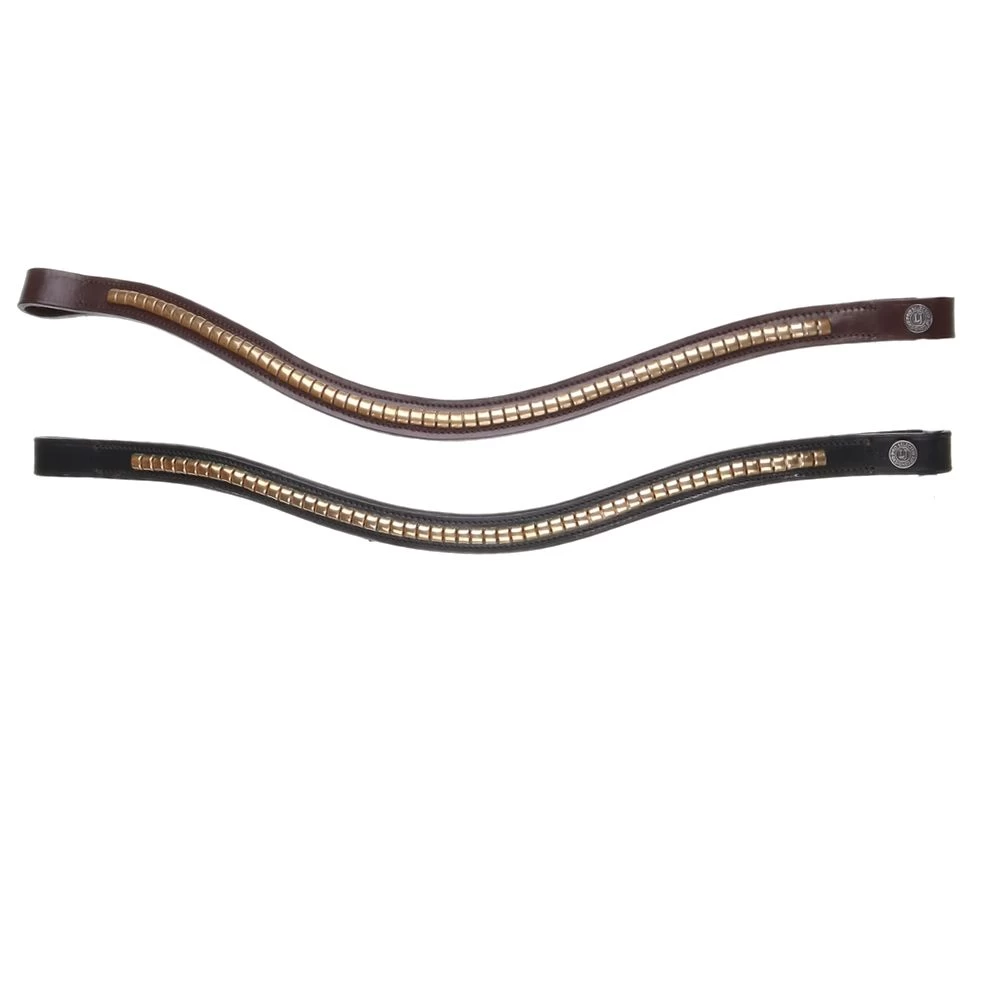 LJ Leathers Clincher Wave Browband Brown 2 LJ Leathers Clincher Wave Browband Brown - Image 2