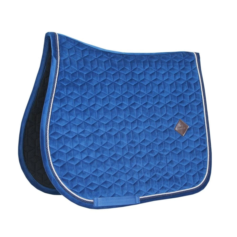 Kentucky Horsewear Saddle Pad Basic Velvet Jumping Navy