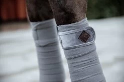 Kentucky Horsewear Polar Fleece Bandages Basic Velvet Grey -Sports - Equestrian 7984