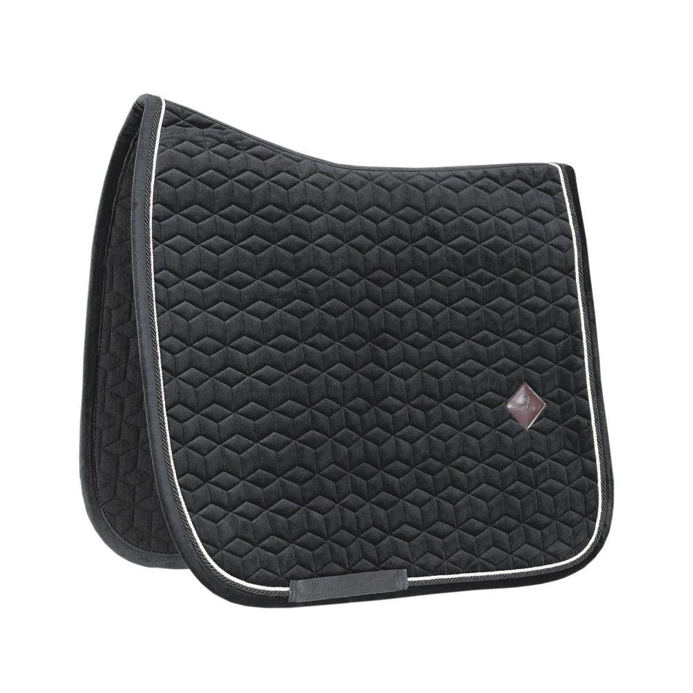 Kentucky Horsewear Saddle Pad Basic Velvet Dressage Black