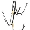 LJ Leathers Breastplate Eventing With Elastic Black