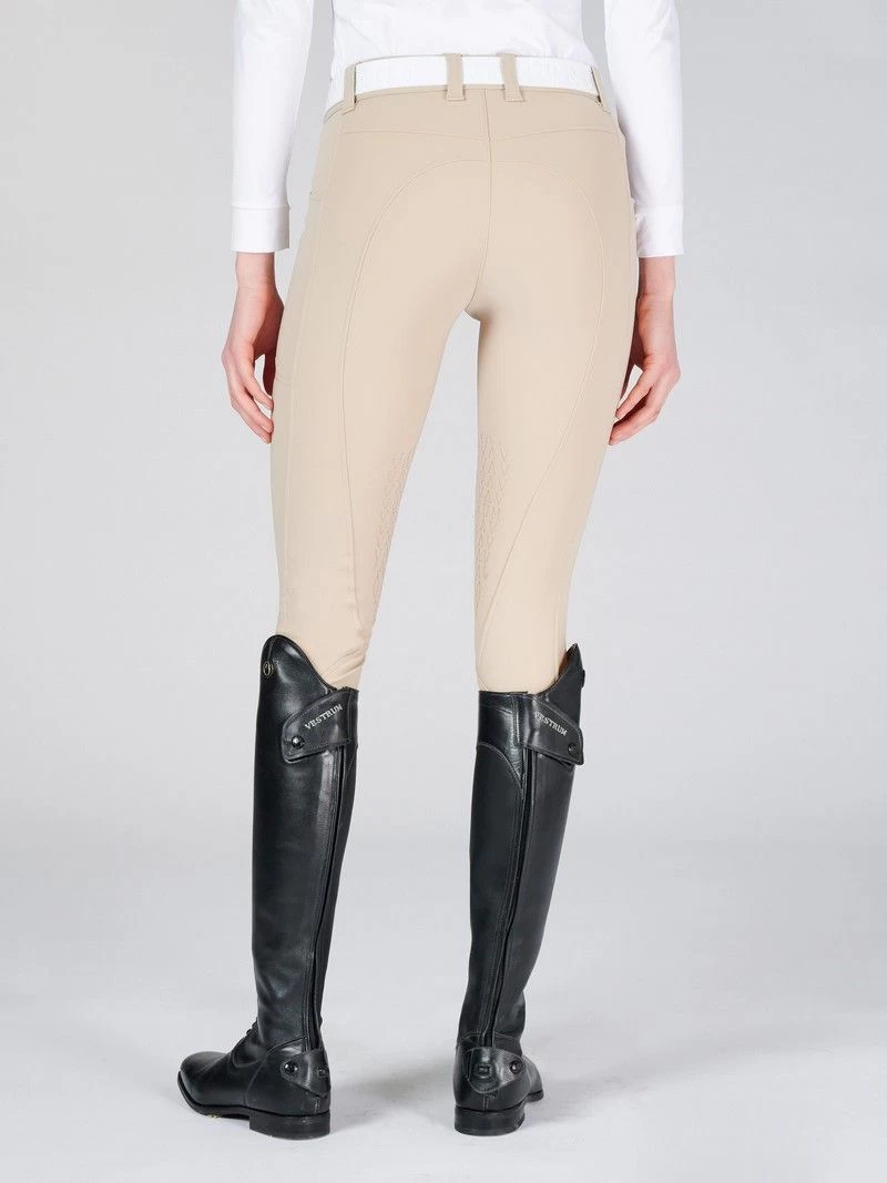 Vestrum Ladies Riding Breeches Knee Grip Syracuse Beige 2 Vestrum Ladies Riding Breeches Knee Grip Syracuse Beige - Image 2