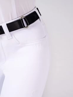 Vestrum Ladies Riding Breeches Knee Grip Syracuse White -Sports - Equestrian 8151