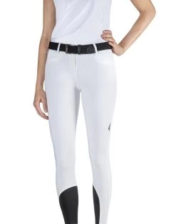 Equiline Riding Breeches Knee Grip Ash White
