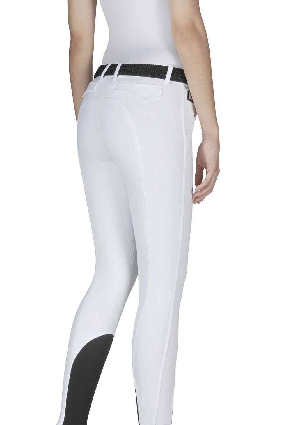 Equiline Riding Breeches Ladies Knee Grip Brendak White 2 Equiline Riding Breeches Ladies Knee Grip Brendak White - Image 2