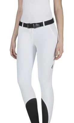 Equiline Riding Breeches Ladies Knee Grip Brendak White