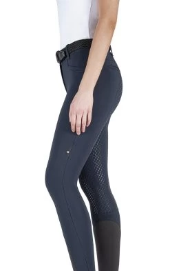 Equiline Riding Breeches Ladies Full Grip High Waist Adellek Navy -Sports - Equestrian 8763