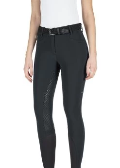 Equiline Riding Breeches Ladies Full Grip High Waist Adellek Black