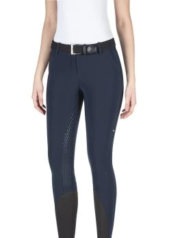 Equiline Riding Breeches Ladies Full Grip Julik Navy