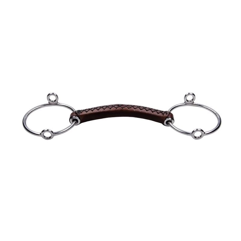 TRUST Equestrian Leather Loose Ring Gag 1 TRUST Equestrian Leather Loose Ring Gag