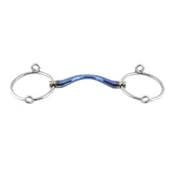 TRUST Equestrian Sweet Iron Loose Ring Gag Medium Port