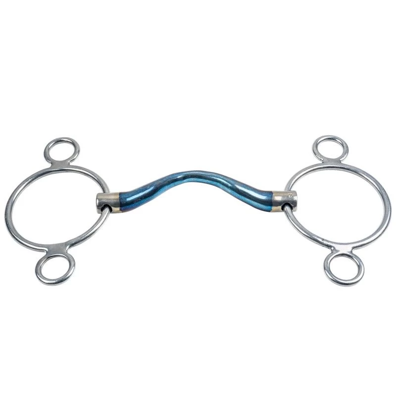 TRUST Equestrian Sweet Iron 3-ring Medium Port 1 TRUST Equestrian Sweet Iron 3-ring Medium Port