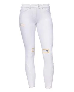 RG Riding Breeches Knee Grip Ladies With High Waist White