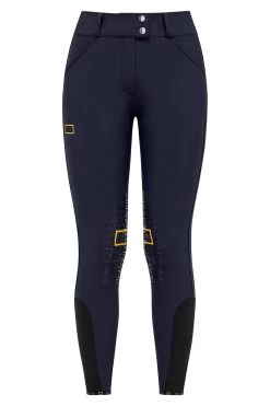 RG Riding Breeches Knee Grip Ladies With High Waist Navy