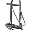 TRUST Bridle Calgary Combined Noseband Silver Buckle Black
