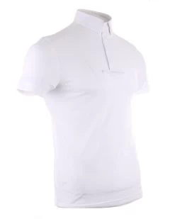 Equiline Competition Shirt Men Short Sleeves Celirac White -Sports - Equestrian Celirac1