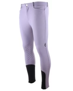 Equiline Riding Breeches Men Knee Grip Crentk Stone Grey