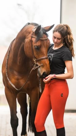 Vestrum Riding Breeches Knee-grip Ladies Giglio Copper Red