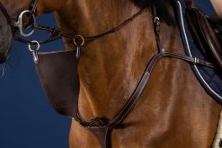 Dyon D Collection Elastic BIB Martingale Attachment Brown -Sports - Equestrian DY07JBR 1