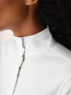 PS Of Sweden Competition Shirt Long Sleeves Ladies Heather White -Sports - Equestrian G 20230511 PSOS HEATHER White 0063 2