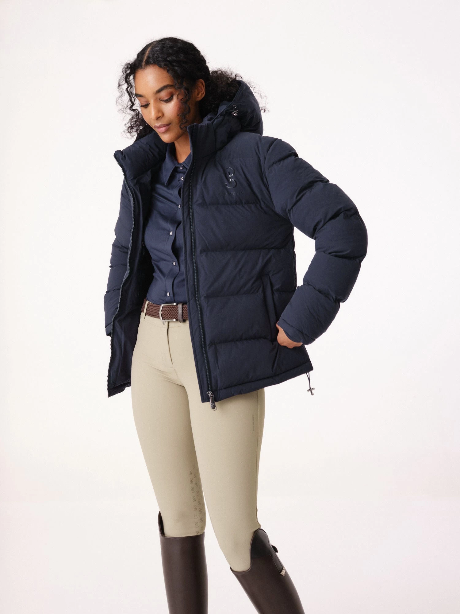 PS Of Sweden Puffer Jacket Ladies Unni Navy 3 PS Of Sweden Puffer Jacket Ladies Unni Navy - Image 3