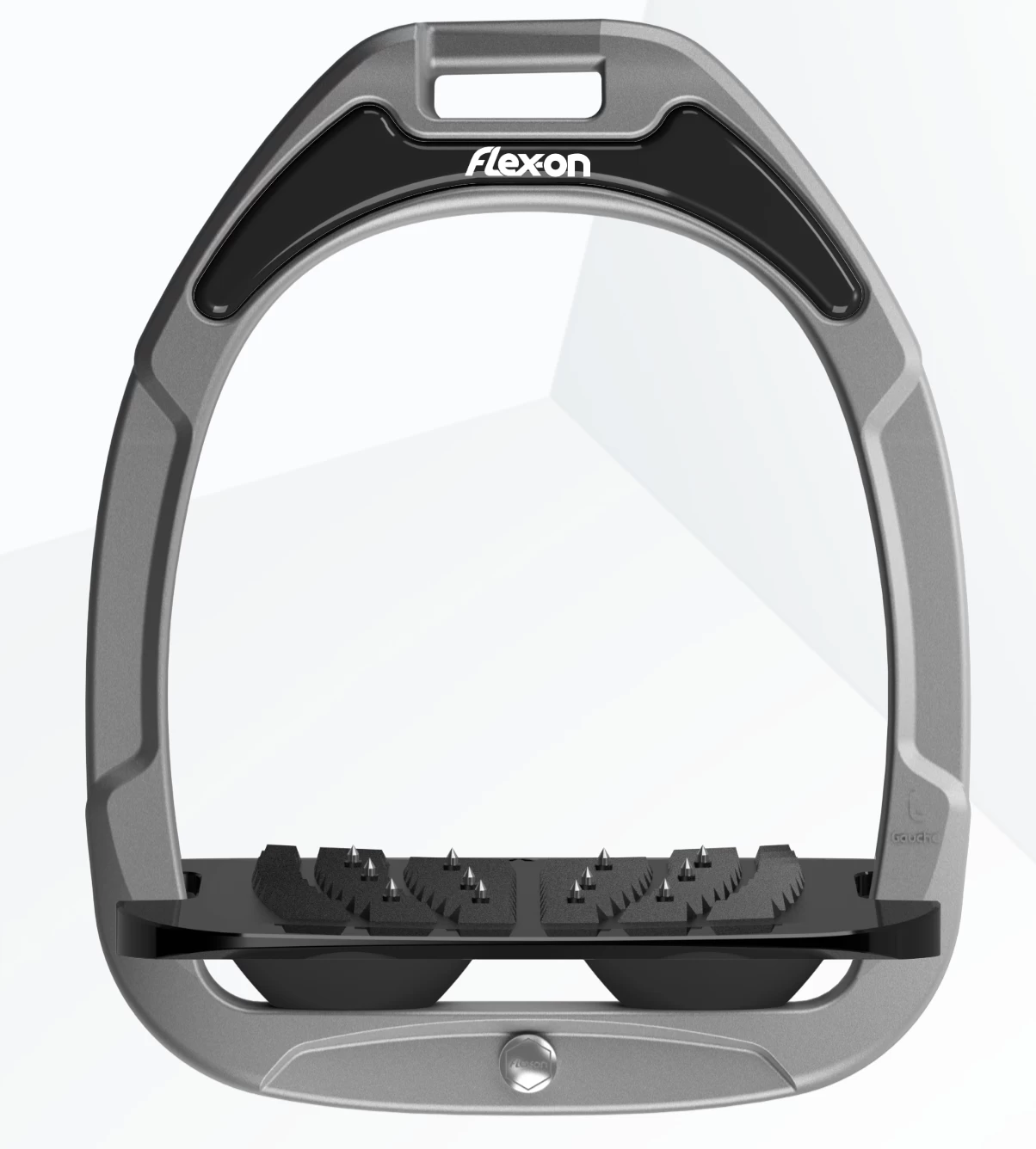 Flex-on Green Composite Stirrups Dark Grey-black Ultra Grip 1 Flex-on Green Composite Stirrups Dark Grey-black Ultra Grip