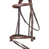 TRUST Bridle Geneva Combined Noseband Silver Buckle Brown