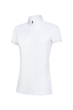 Equiline Competition Shirt Short Sleeves Ladies Casec White