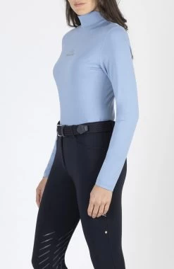 Equiline Training Shirt Second Skin Ladies Collec Light Blue -Sports - Equestrian H00897 Collec 803 Side OK