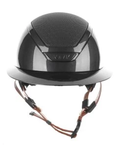 Kask Star Lady 2.0 Pure Shine Chrome Leather Light Brown Chinstrap Black -Sports - Equestrian IMG 0054black