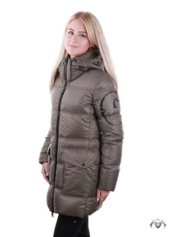 Vestrum Winter Down Jacket Long Ladies Collalbo Dark Green