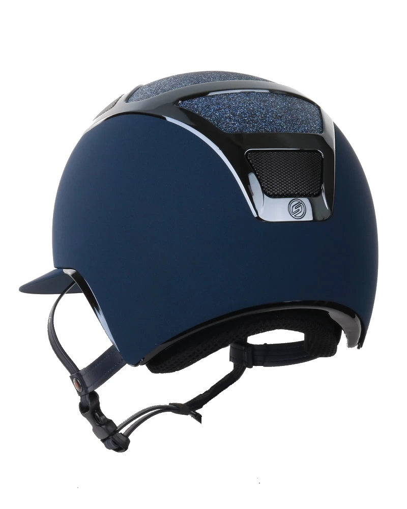 Suomy Riding Helmet Apex Chrome Lady Swarovski Navy 3 Suomy Riding Helmet Apex Chrome Lady Swarovski Navy - Image 3
