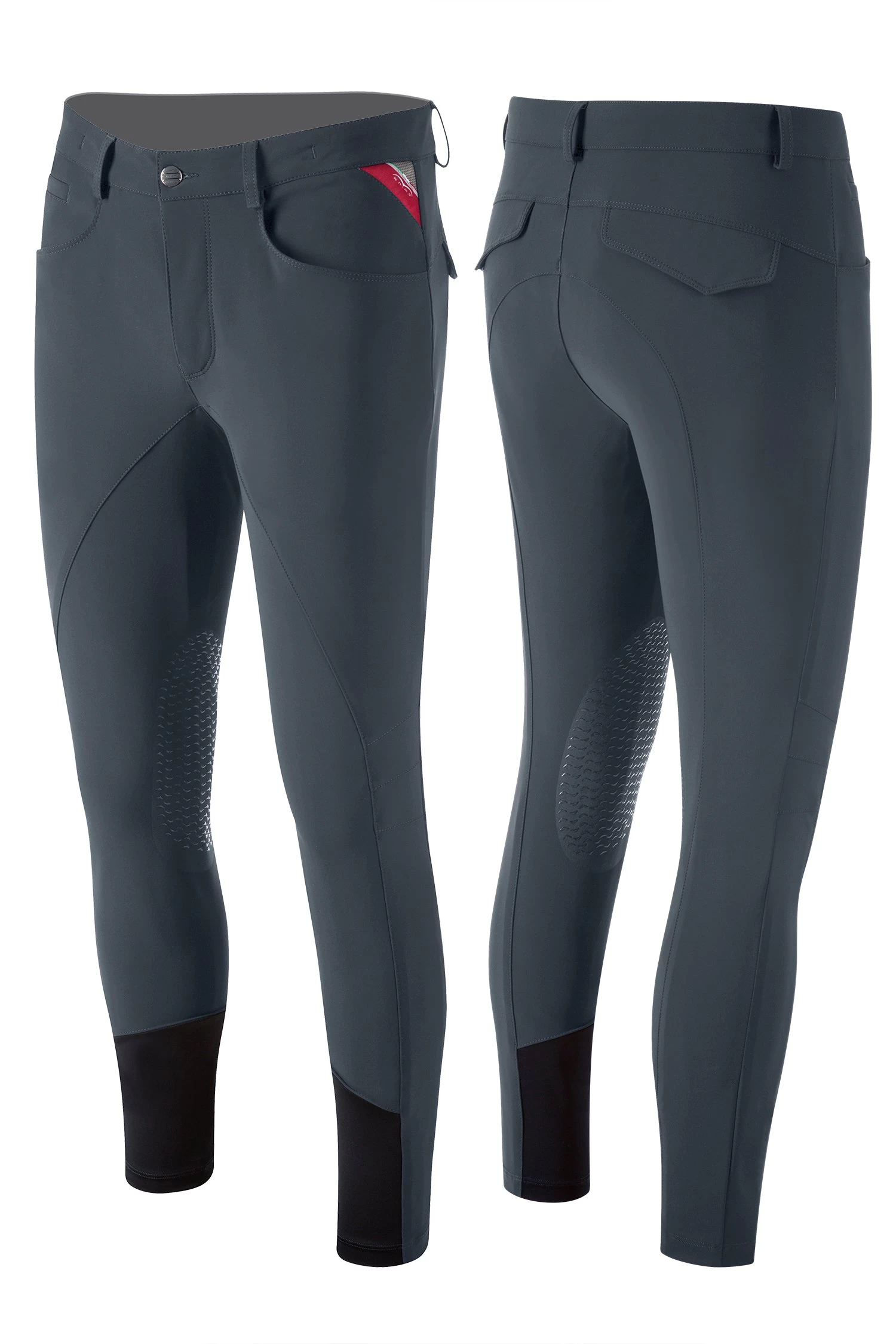 Animo Riding Breeches Knee Grip Men Mael Grey 1 Animo Riding Breeches Knee Grip Men Mael Grey