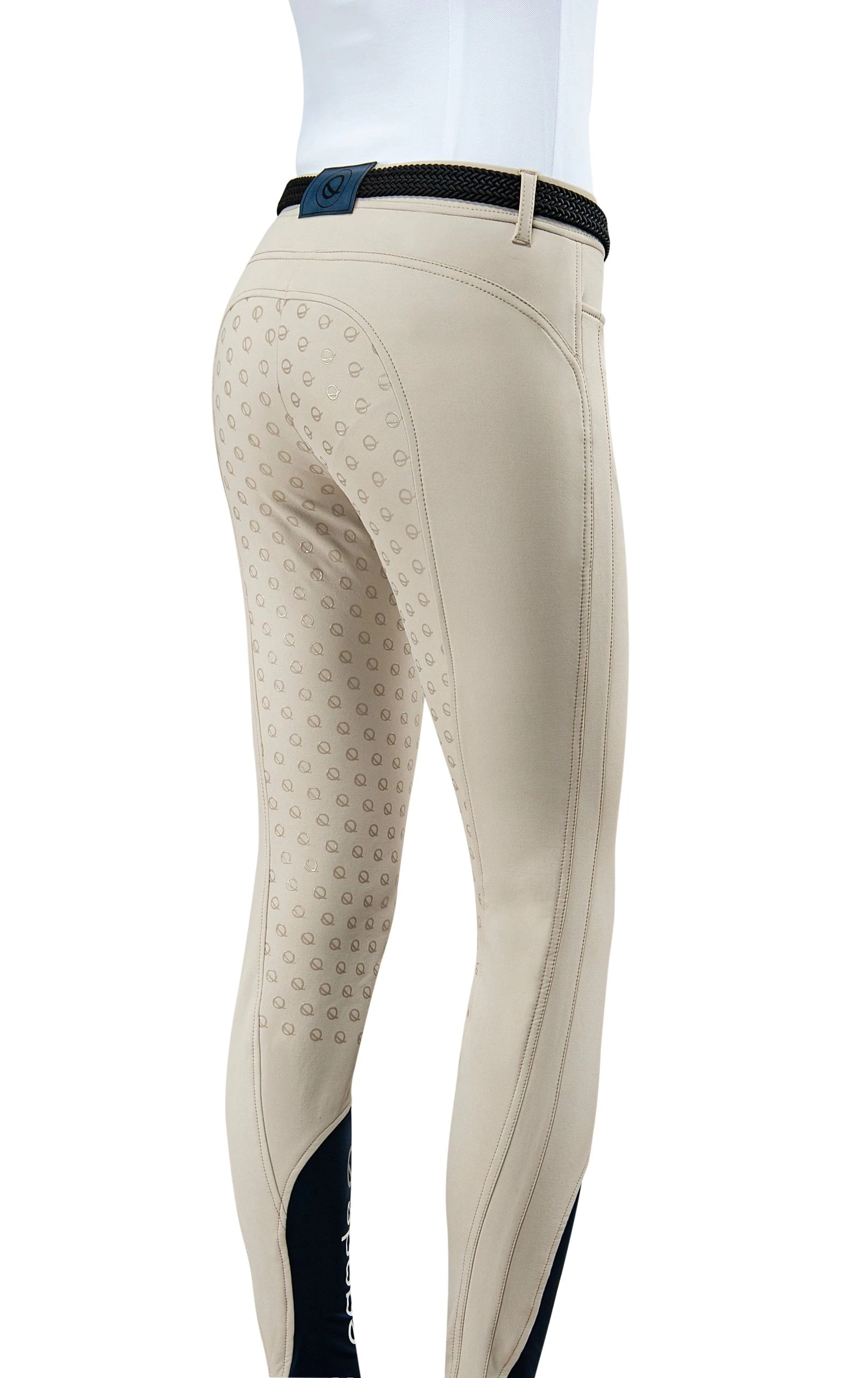 Eqode Riding Breeches Ladies Full-grip Davina Beige 2 Eqode Riding Breeches Ladies Full-grip Davina Beige - Image 2