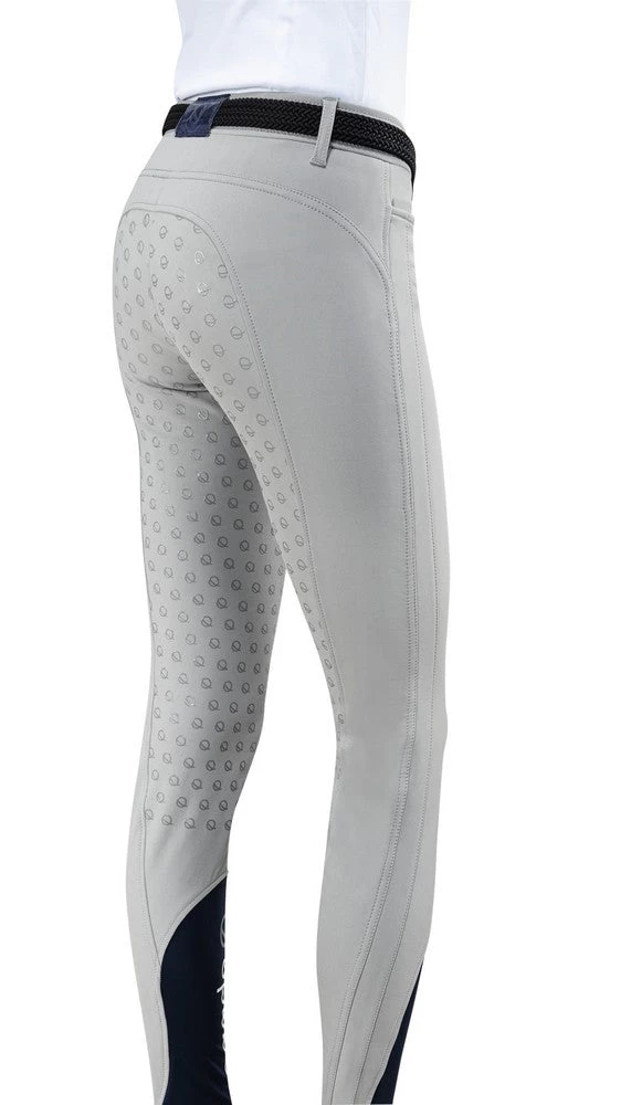 Eqode Riding Breeches Ladies Full-grip Davina Grey 2 Eqode Riding Breeches Ladies Full-grip Davina Grey - Image 2