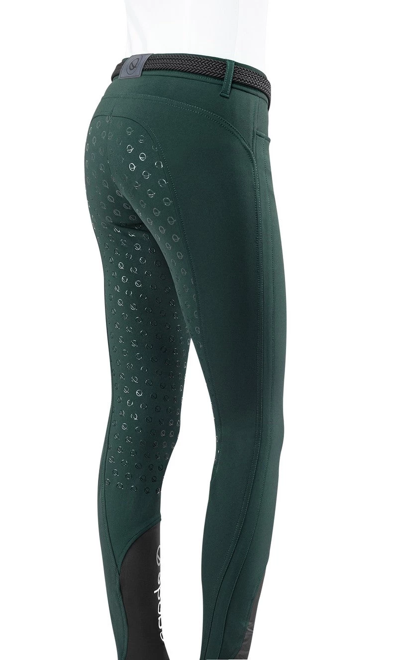 Eqode Riding Breeches Ladies Full-grip Davina Green 2 Eqode Riding Breeches Ladies Full-grip Davina Green - Image 2