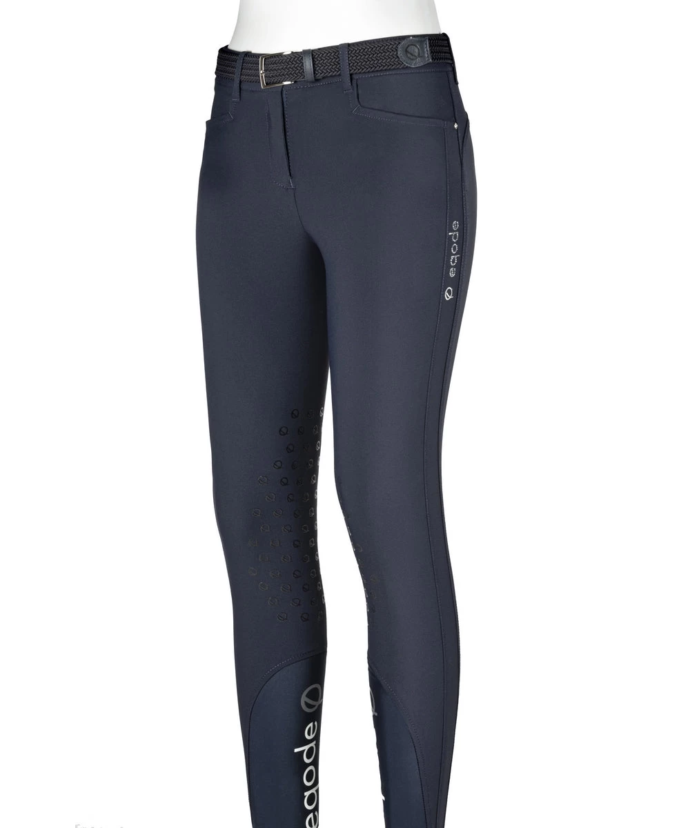 Eqode Breeches Ladies Knee-grip Delma Limited Navy 1 Eqode Breeches Ladies Knee-grip Delma Limited Navy
