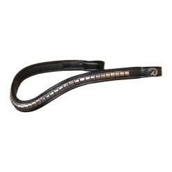 Dyon New English Silver Clincher V-Shaped Browband Black