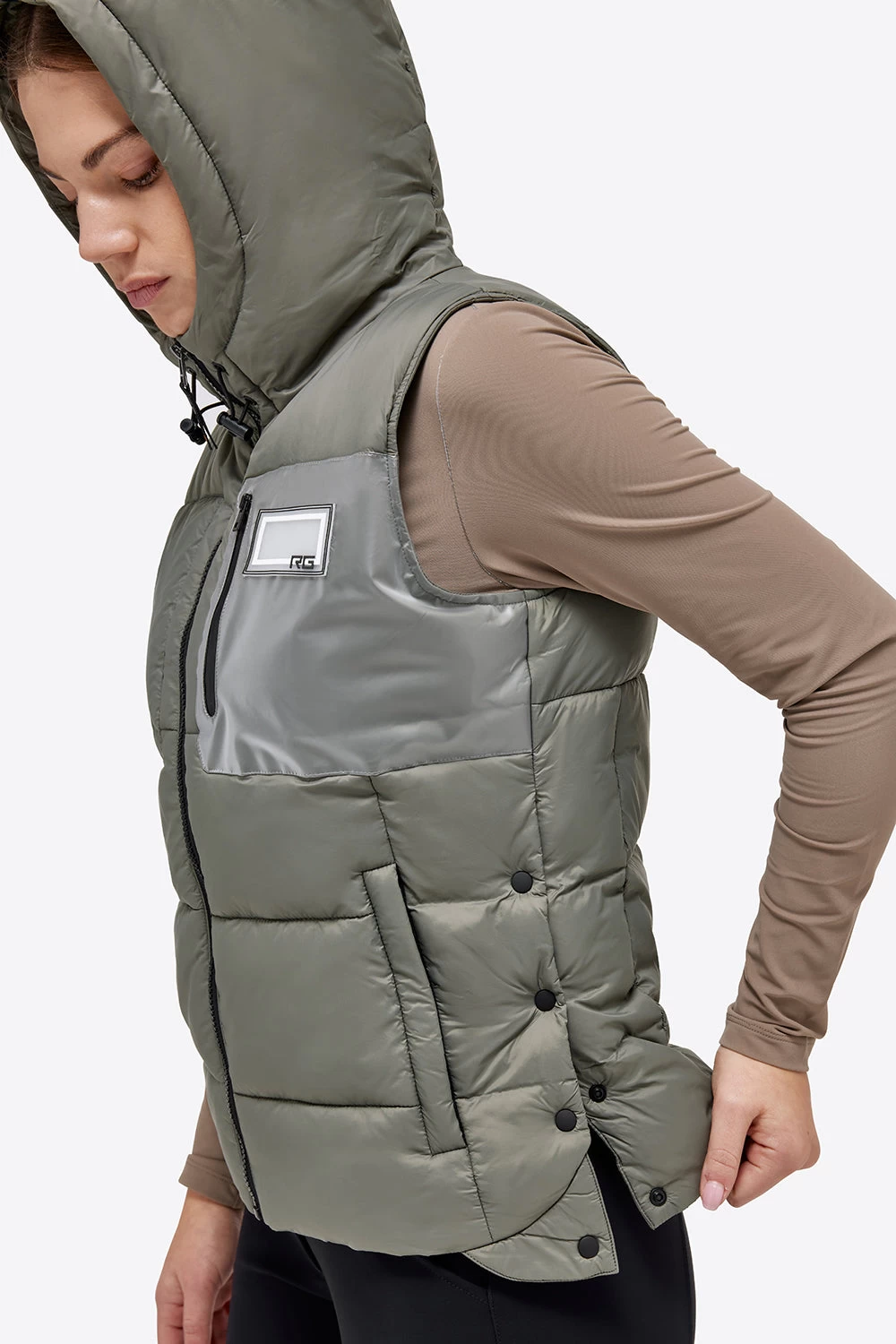 RG Bodywarmer Ladies Green 2 RG Bodywarmer Ladies Green - Image 2