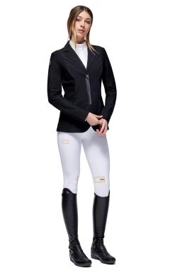 RG Riding Jacket Jersey And Mesh Zip Ladies Black