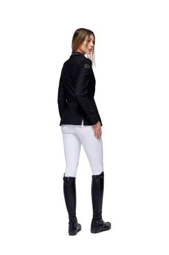 RG Riding Jacket Jersey And Mesh Zip Ladies Black -Sports - Equestrian RJW002 JS002 9922 03