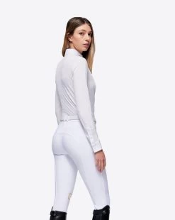 RG Competition Shirt Long Sleeve Ladies White -Sports - Equestrian SHW001 JS001 0101 02