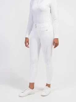 Samshield Riding Breeches Full Grip Ladies Clara High Waist White TT