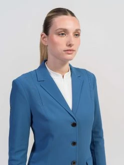Samshield Competition Jacket Ladies Deltalix Crystal Stone Blue -Sports - Equestrian SQUARE DELTALIX CRYTSTAL STONE BLUE DETAIL
